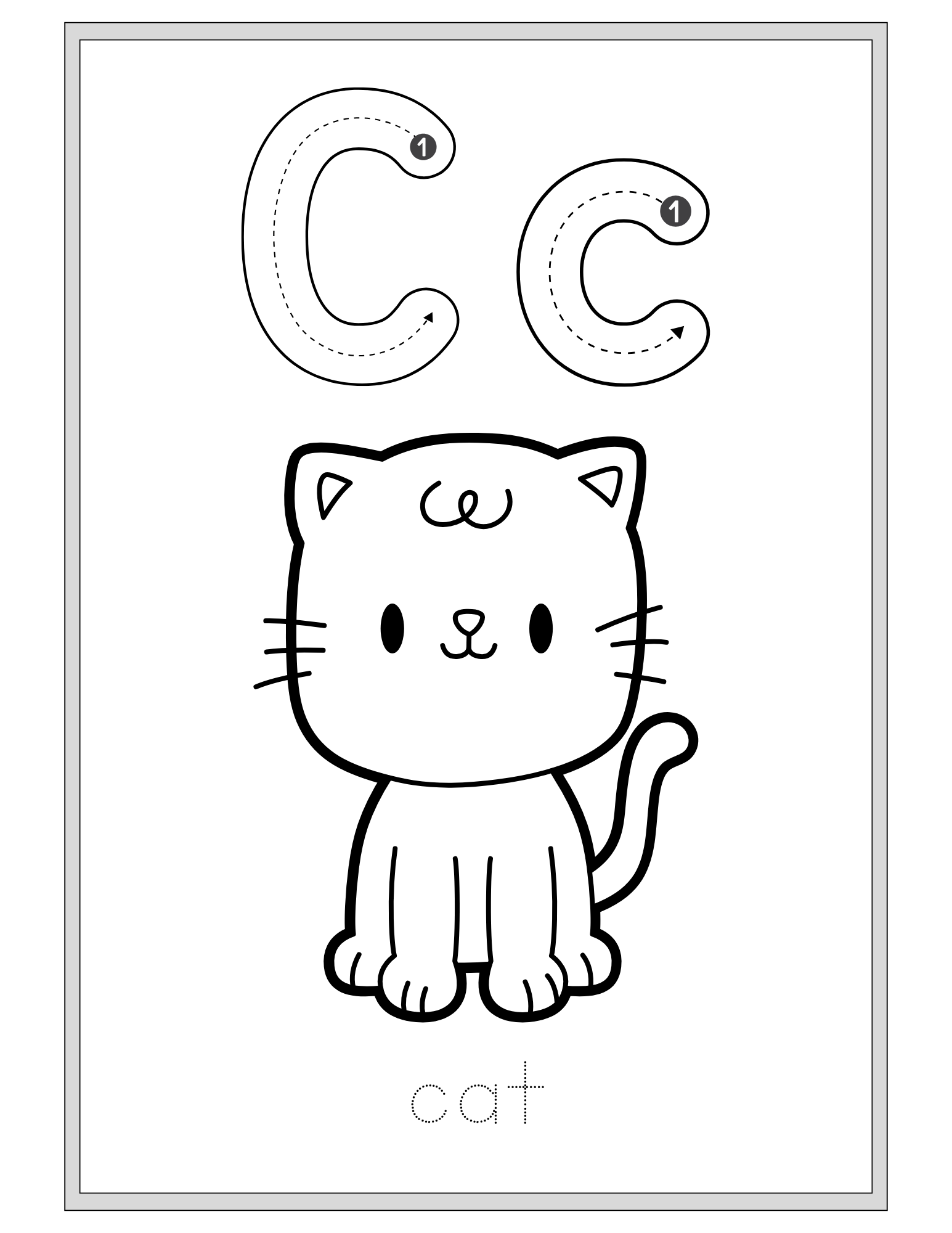 Animal Alphabet coloring book