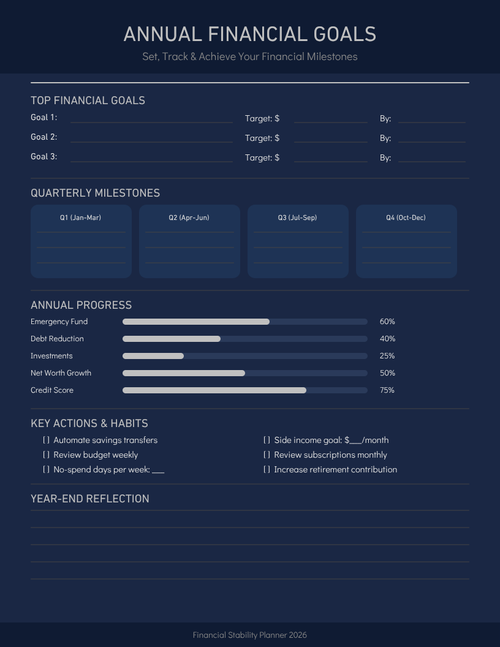 Financial Stability Planner
