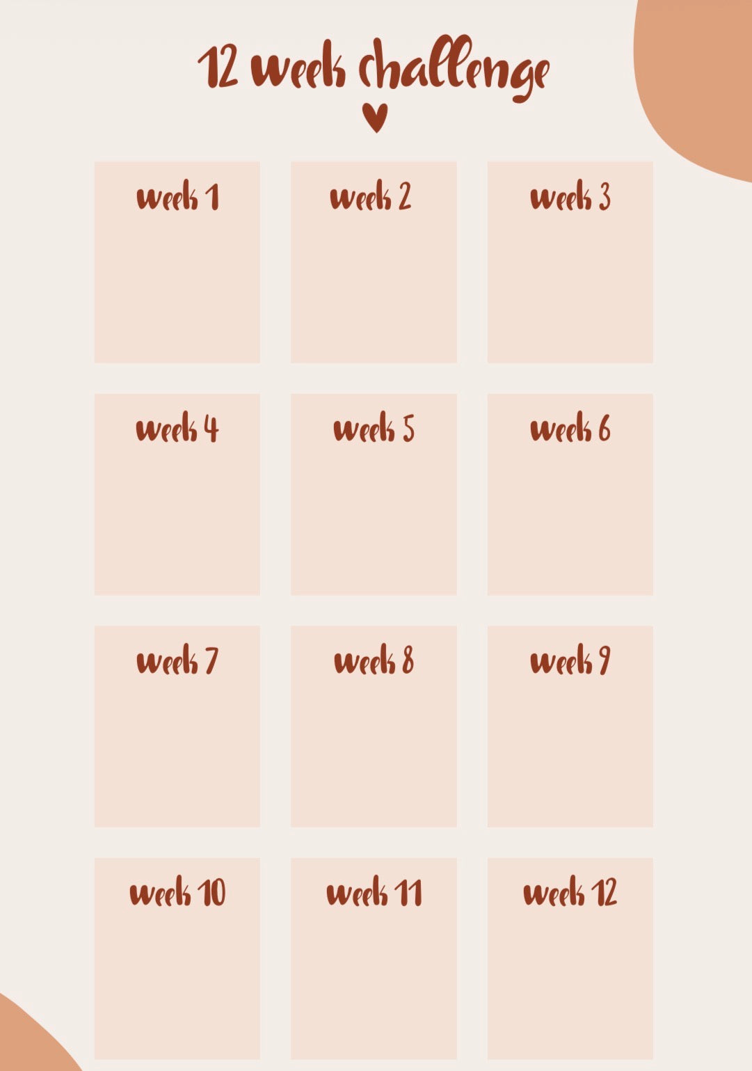 Fitness Planner E-Book
